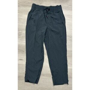 Eddie Bauer Pants Women Blue Gray Crop Capri Pants Nylon Hiking outdoor 8